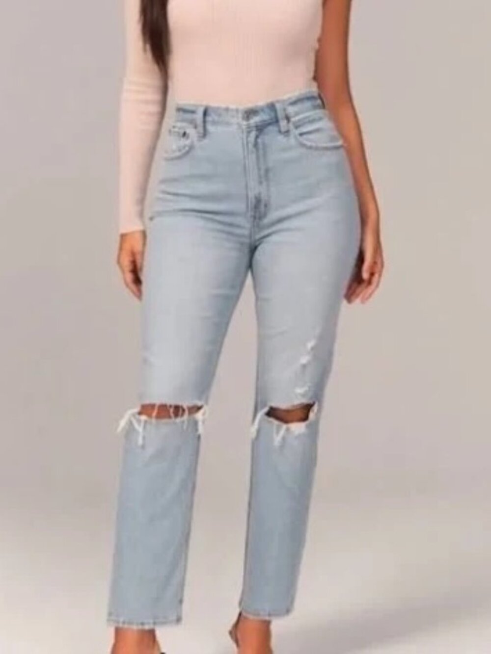 Curve Love Ultra High Rise Ankle Straight Jeans